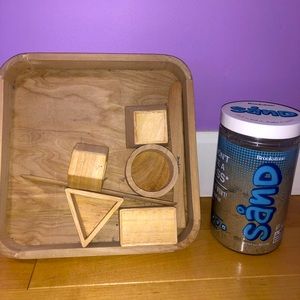 Brookstone sand and wooden sand box